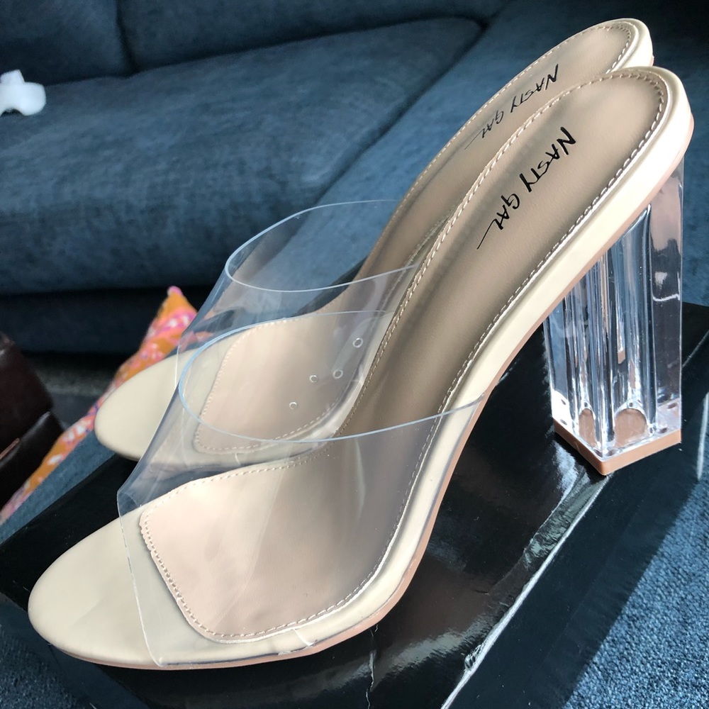 Nasty Gal Perspex Heels